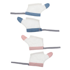 Healifty two-pair baby glove on toddler hand for protection and comfort