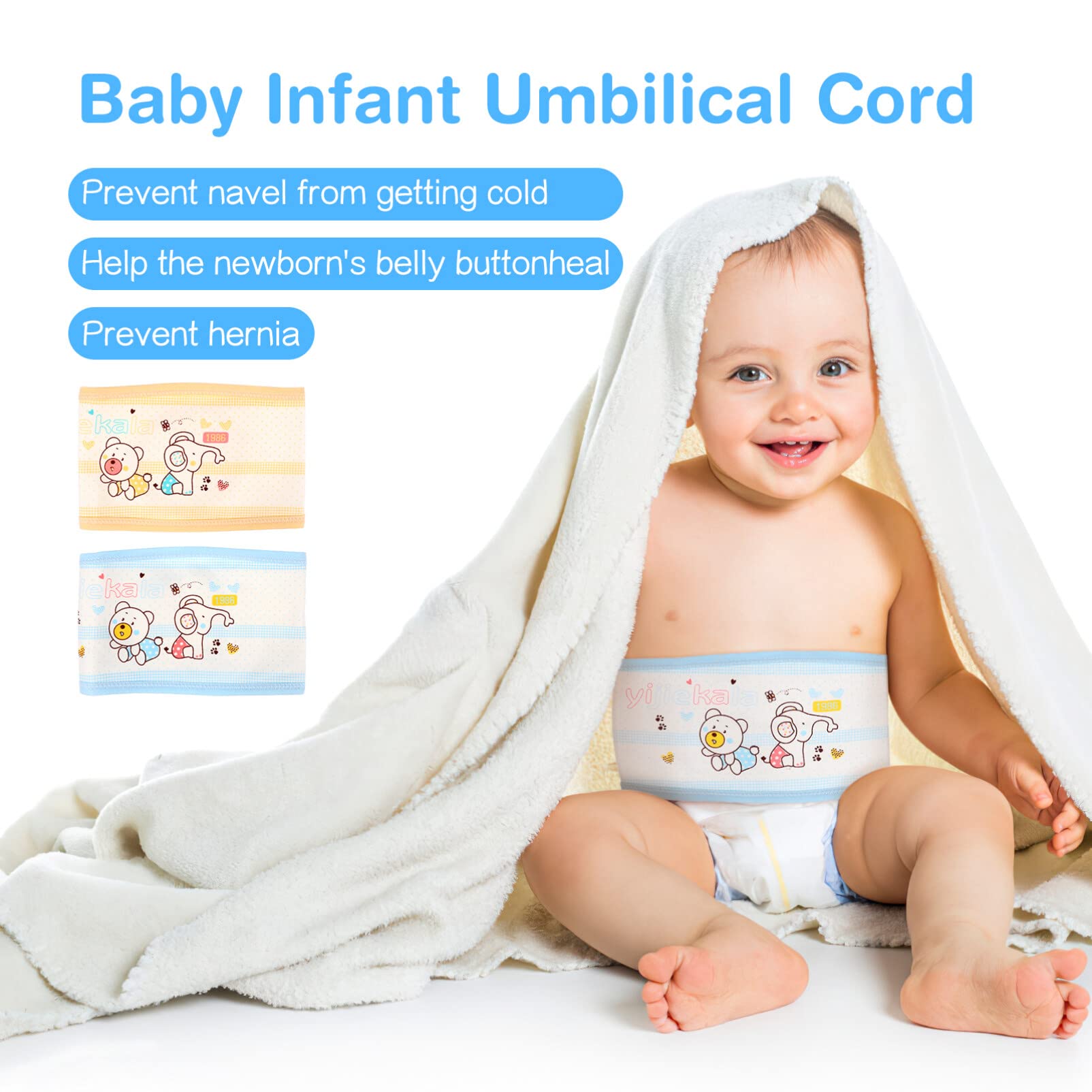 Healifty baby belly band adjustable strap demonstrates easy fit for growing infants.