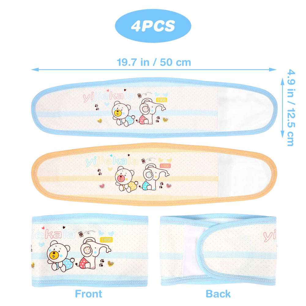 Healifty baby belly band four-pcs set offers durable, repeat-use options.