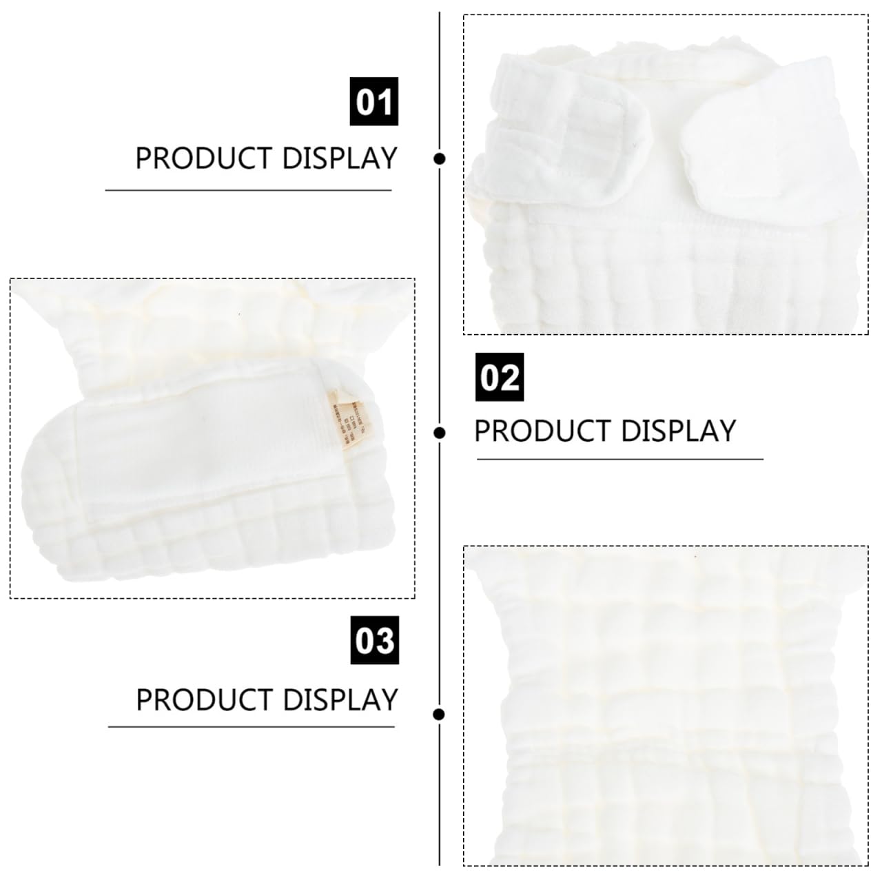 Healifty Newborn Diapers absorbent insert night-use close-up shows moisture absorption.