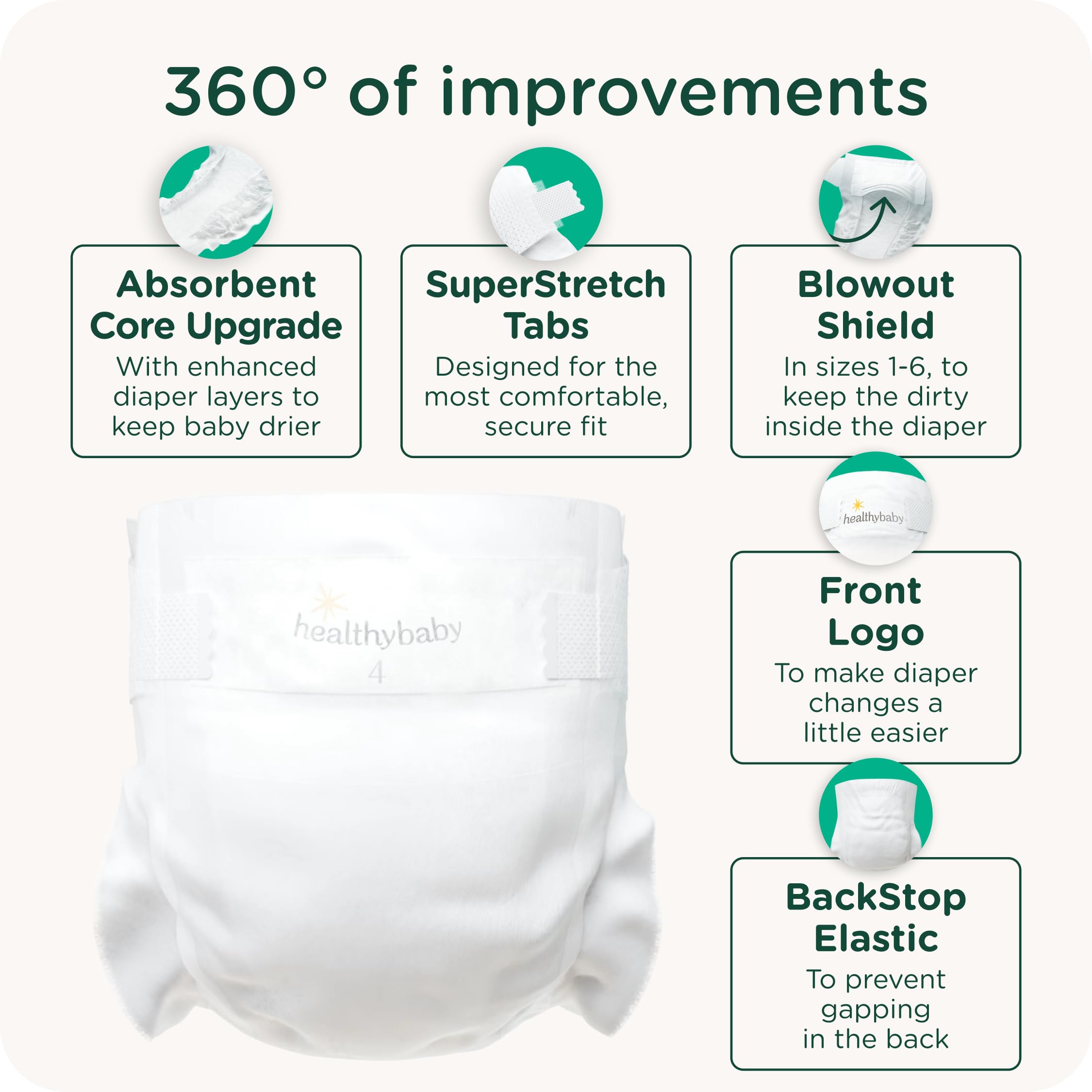 HealthyBaby Soft Organic Cotton Shell delivers gentle touch against baby's skin.