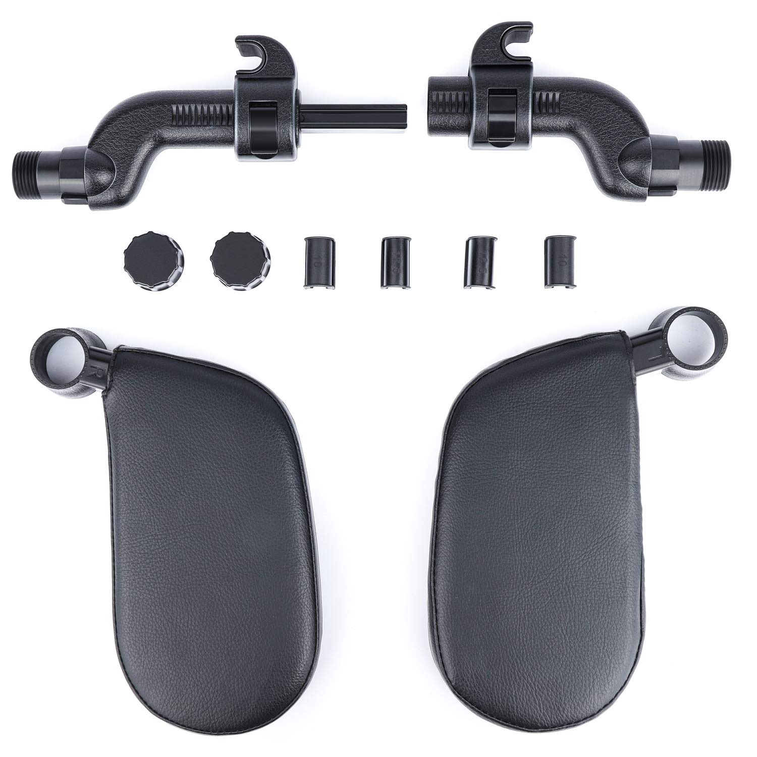 Heapany headrest compatible with cars using metal poles