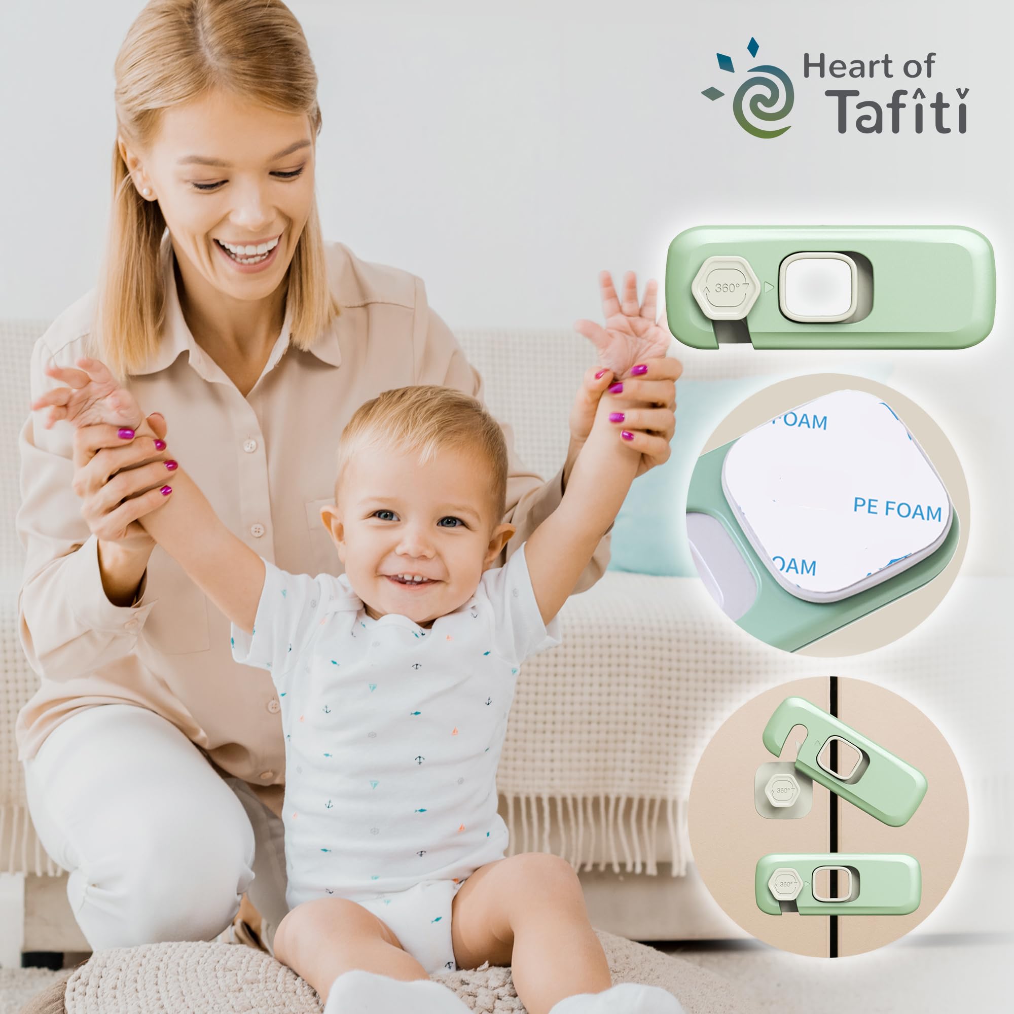 Heart of Tafiti one-handed operation demonstrated by adult unlocking.