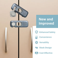 Heart of Tafiti fridge lock closeup mechanism demonstrates one-handed operation and easy set-up.