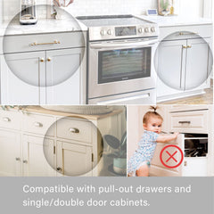Heart of Tafiti cabinet lock hidden design preserves decor while safeguarding curious kids.