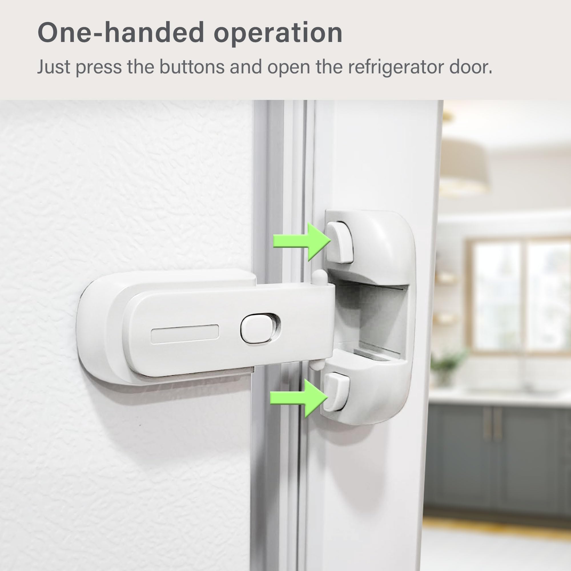 Heart of Tafiti fridge lock beveled-surface fit enables compatibility with most single-door fridges.