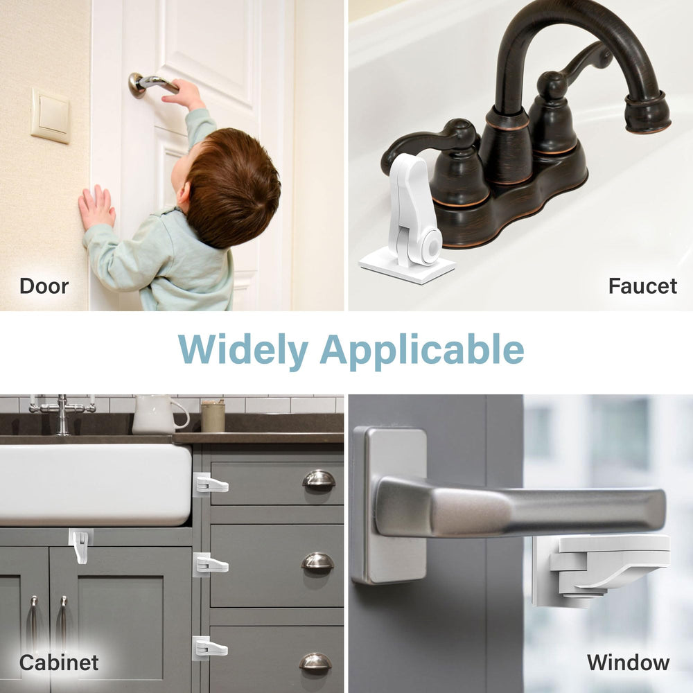 Heart of Tafiti lever-lock-minimalist-design photo showcases clean white finish blending with decor