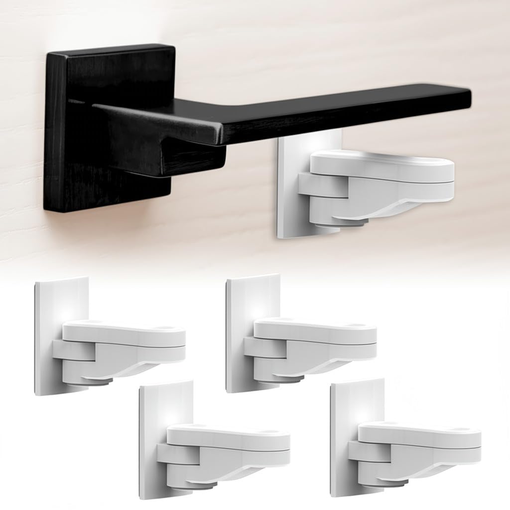 Heart of Tafiti lever-lock pack-4-white-closeup demonstrates compact safety for toddlers at home