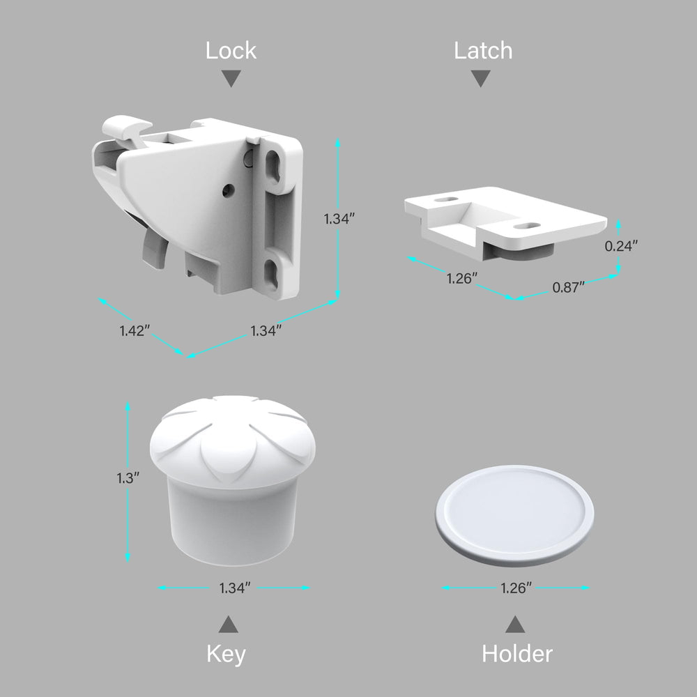 Heart of Tafiti bathroom cabinet use-case helps secure medicines and small items.