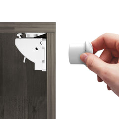 Heart of Tafiti magnetic cabinet lock pack keeps curious toddlers safe with secure six-pack design.
