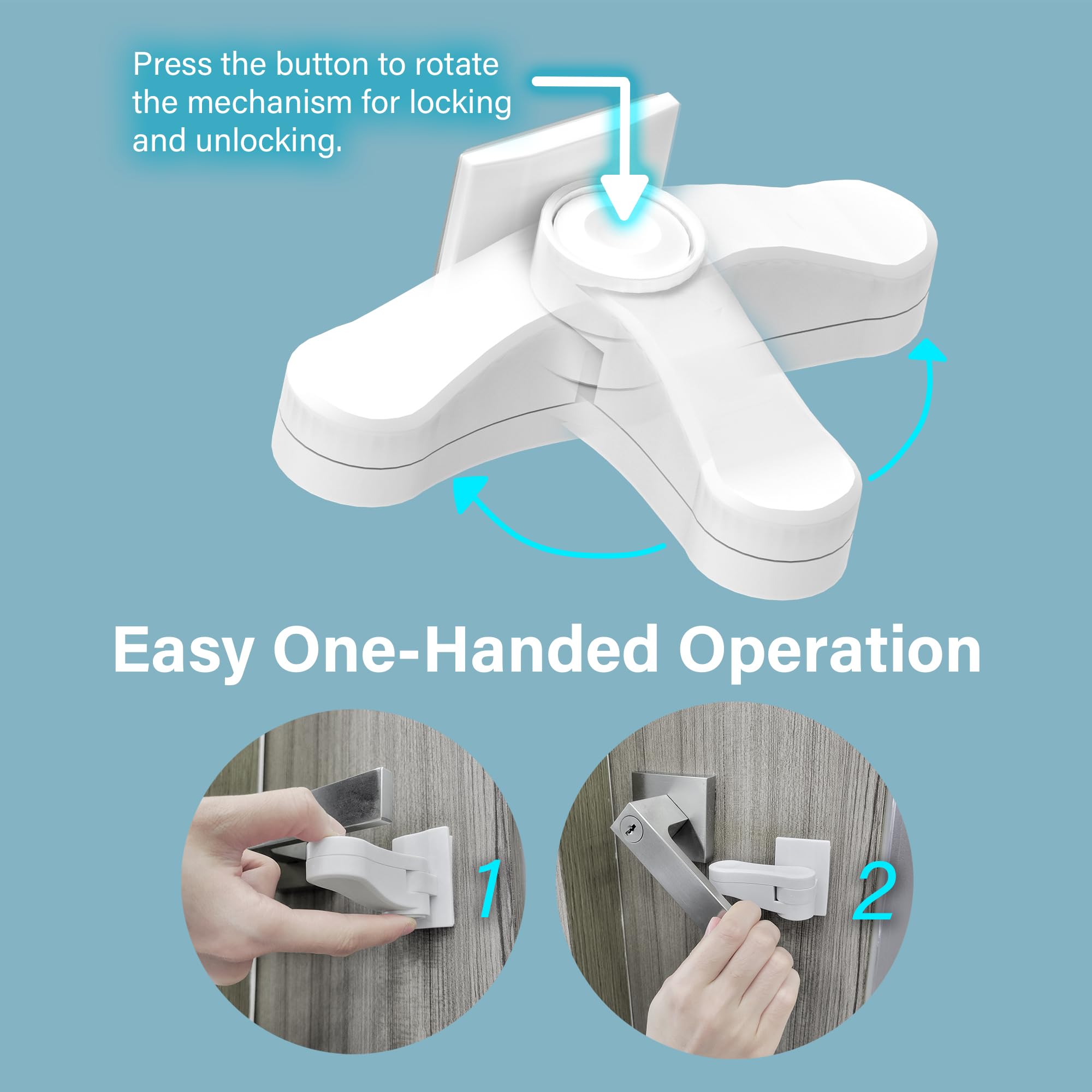 Heart of Tafiti one-handed operation lever lock for easy access