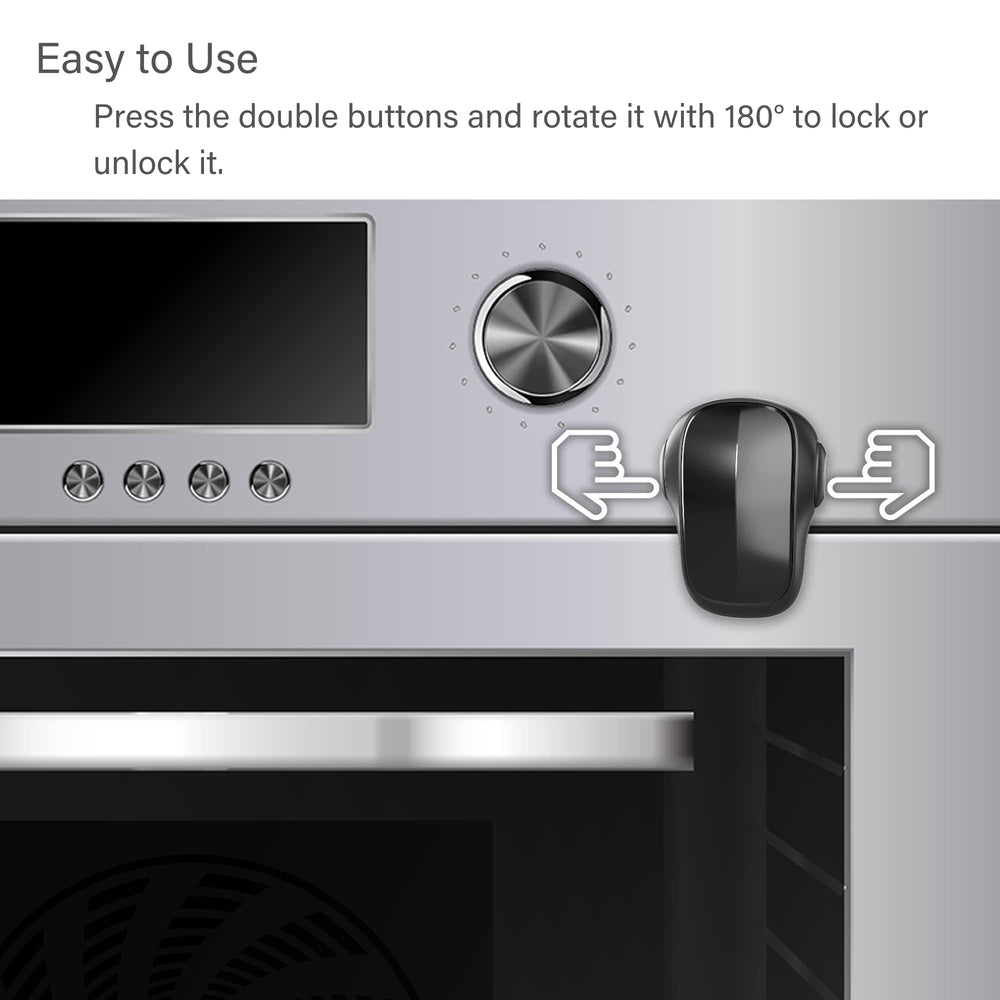 Heart of Tafiti oven lock double buttons allow one-handed locking