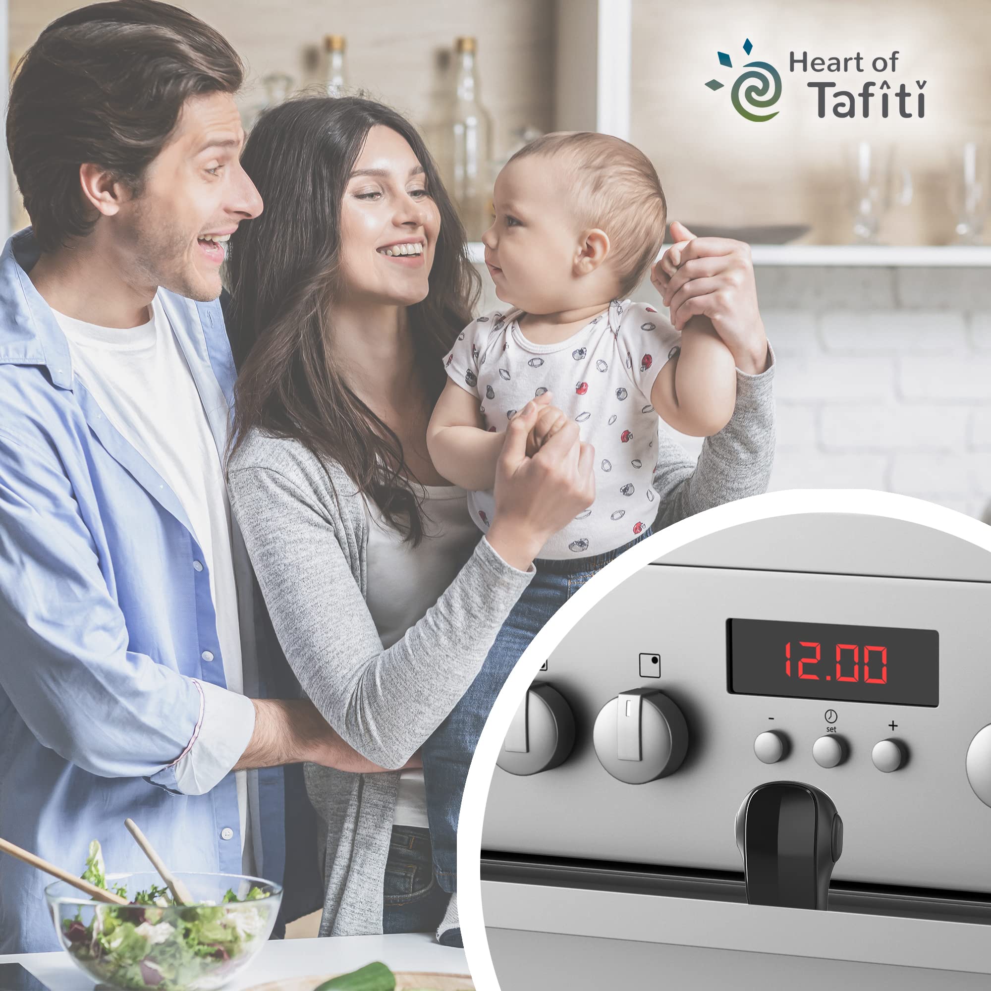 Heart of Tafiti oven lock kitchen decor blends with modern styling