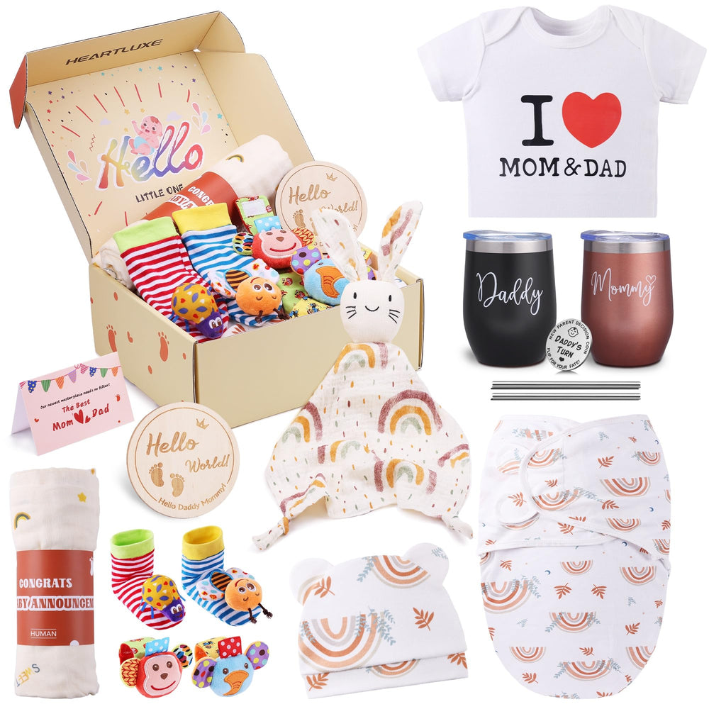 HeartLuxe new mom gift box ready for baby shower gifting
