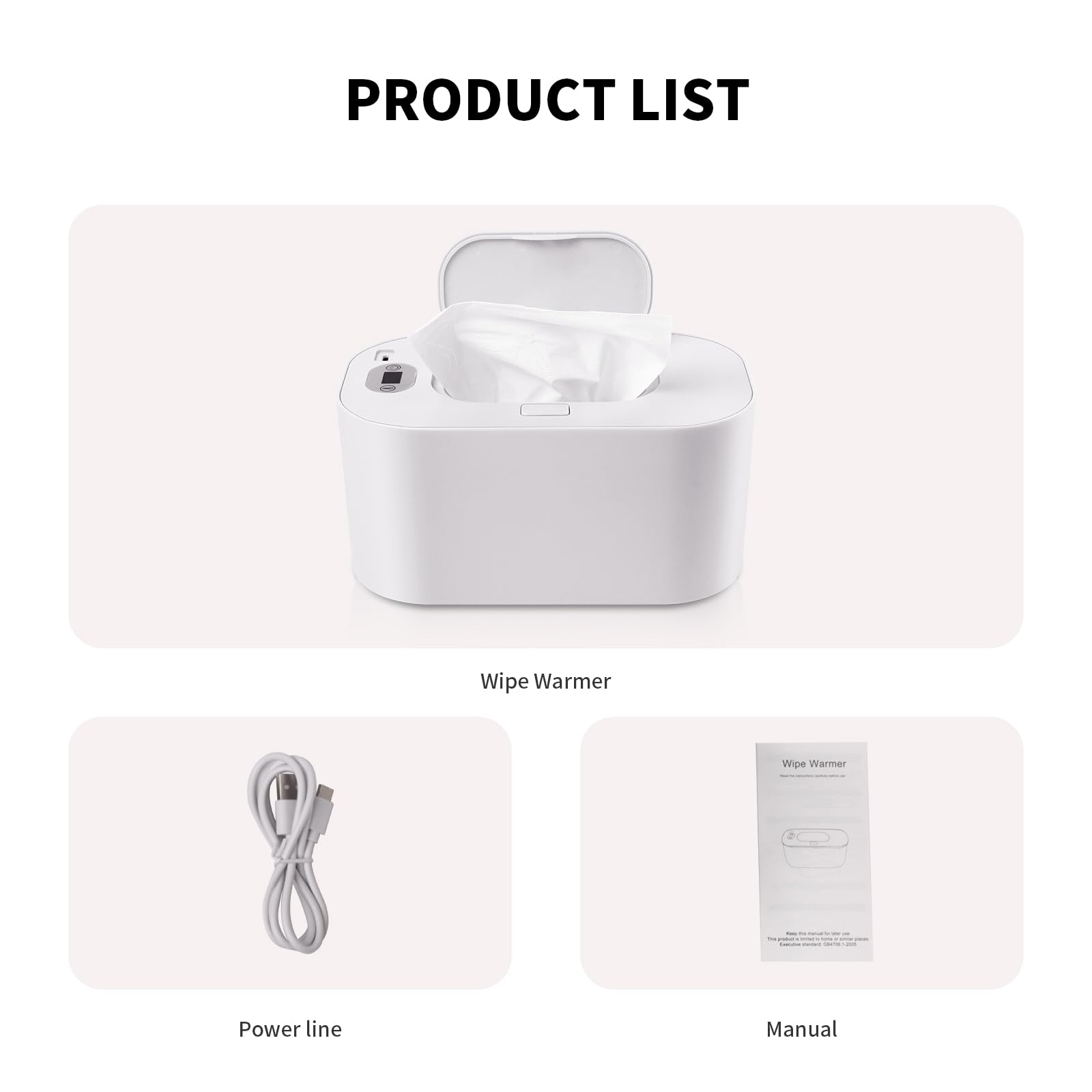 Hebafri baby-wipe-warmer packaging gift box highlights a thoughtful baby shower gift.