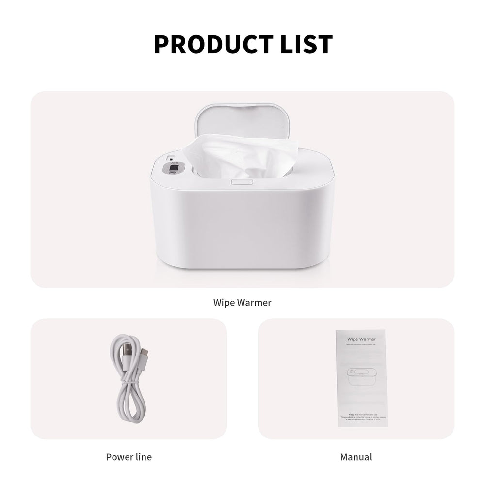 Hebafri baby-wipe-warmer packaging gift box highlights a thoughtful baby shower gift.