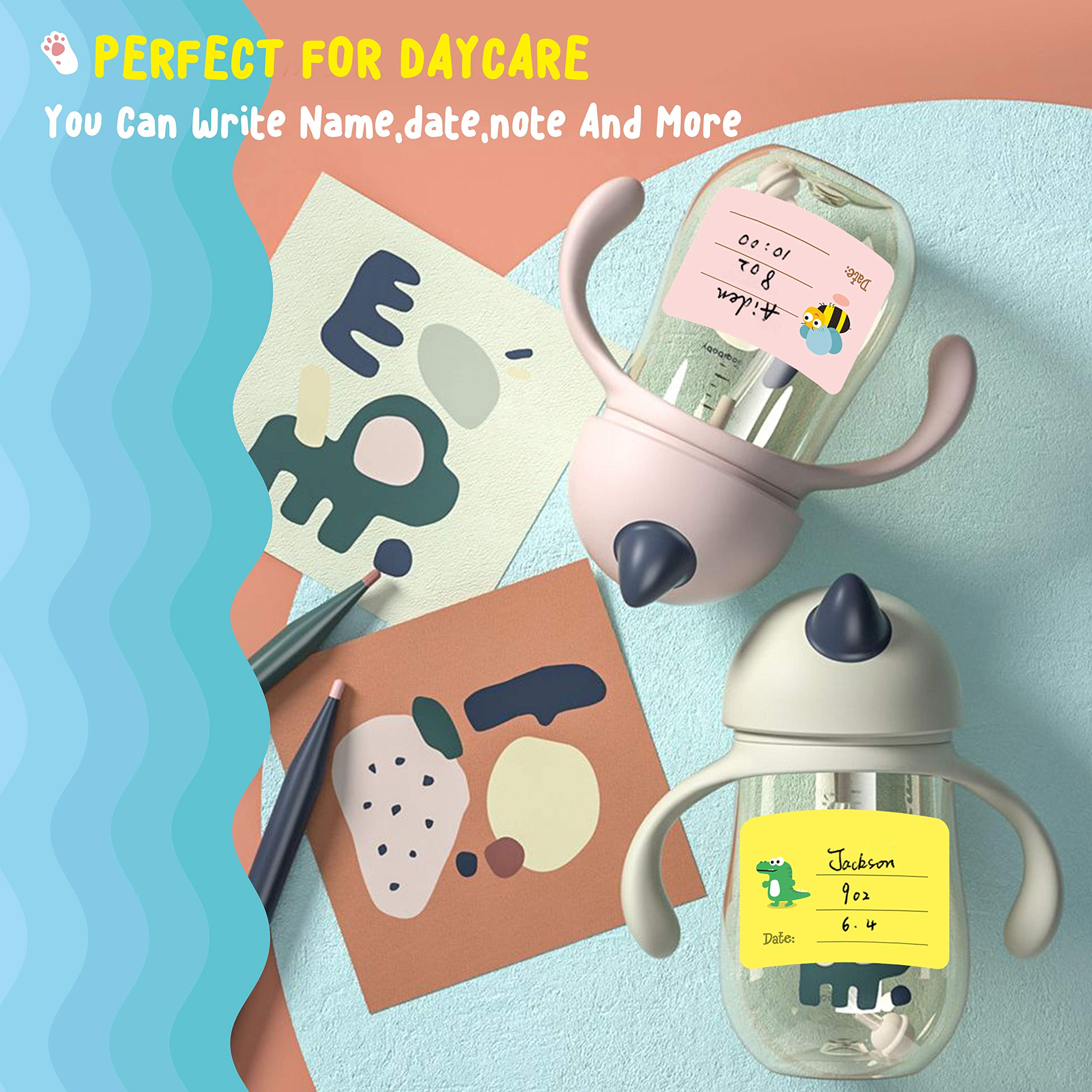 Hebayy labels on bottles and bags simplify meal prep and dating.
