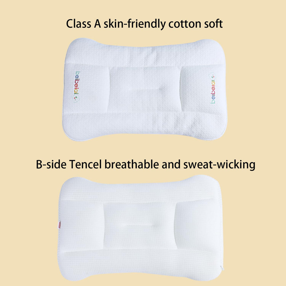 Hebove Kids Pillow displays dual-sided design for all-season comfort.