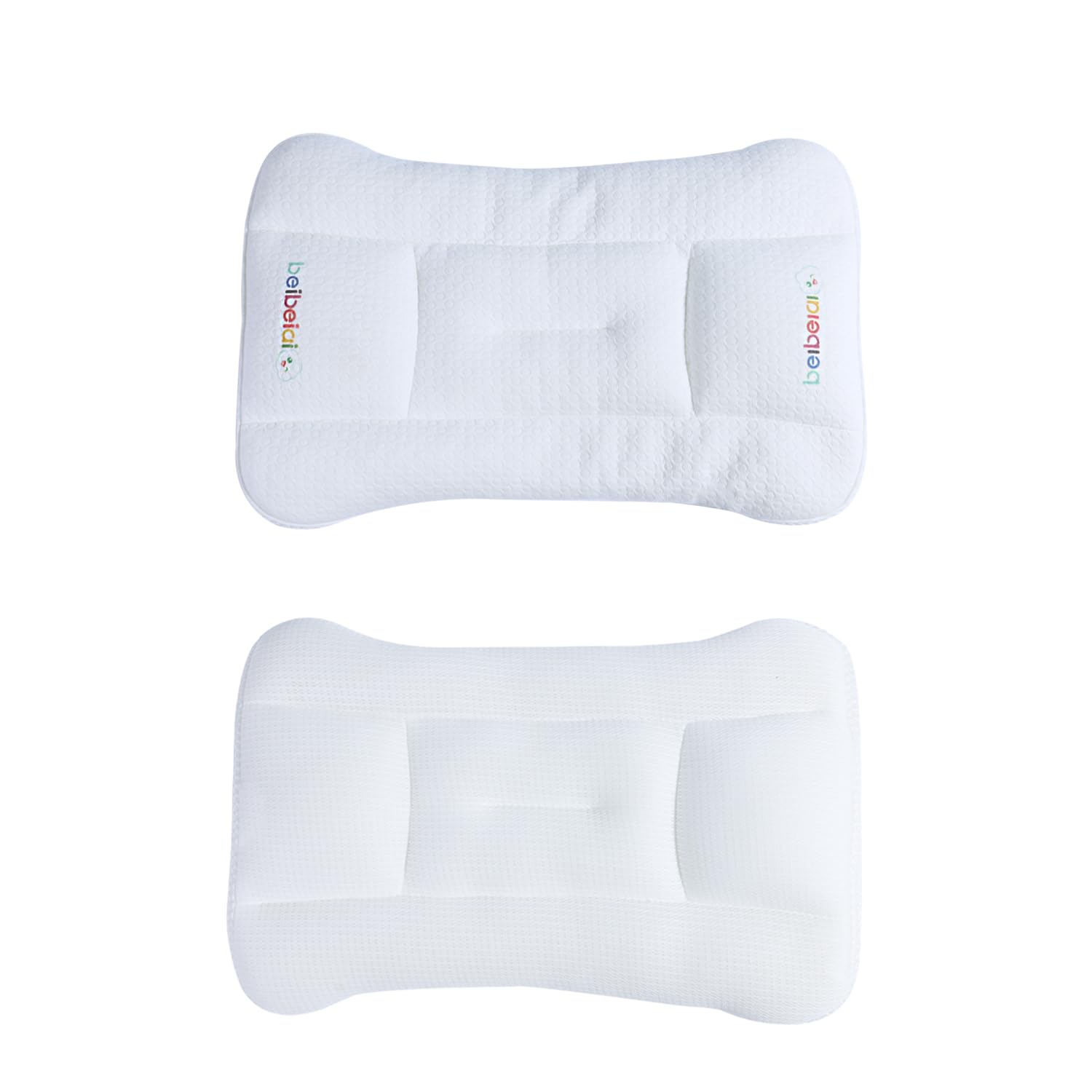 Hebove Kids Pillow shows ergonomic spine support for growing children.