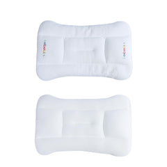 Hebove Kids Pillow shows ergonomic spine support for growing children.