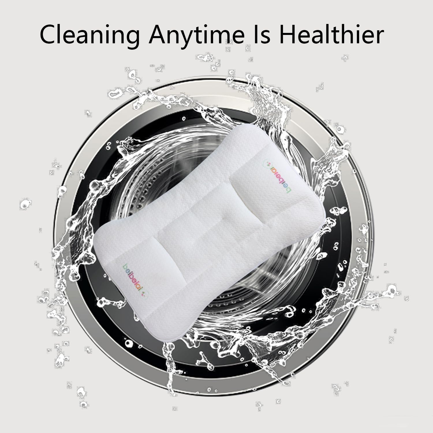 Hebove pillow is machine washable for easy cleanup.