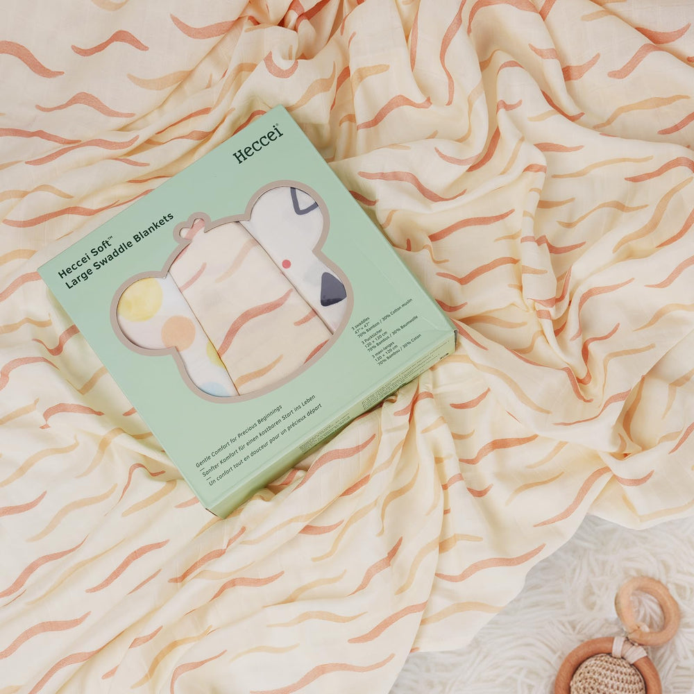 HECCEI lightweight baby blanket ideal for sleep and temperature regulation