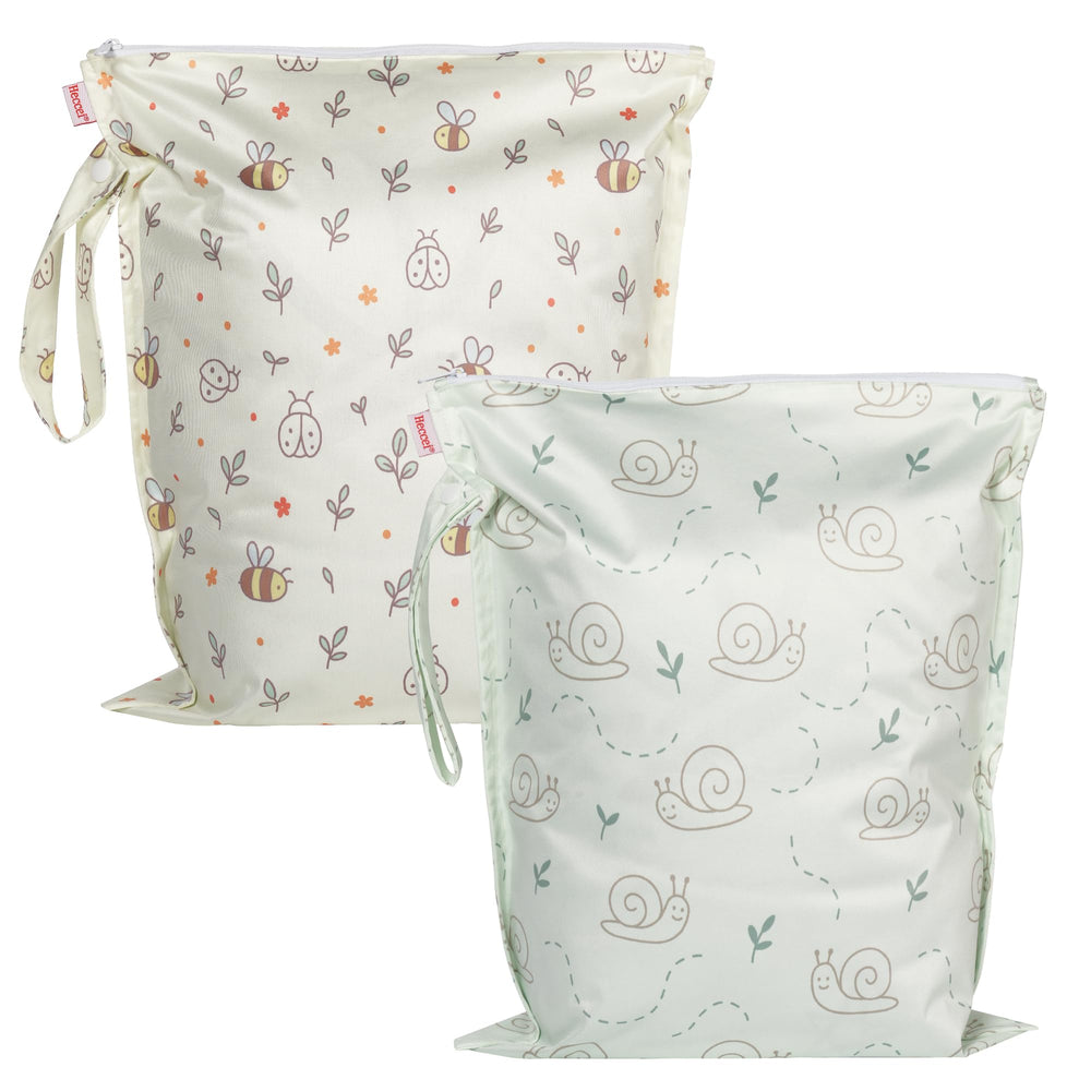 HECCEI Wet Dry Bag foldable design with snap handle for on-the-go storage.