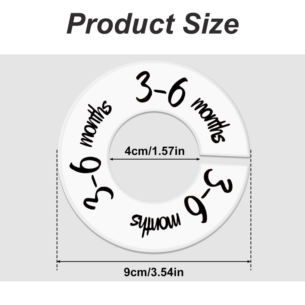 Heclia baby closet dividers age labels visible help find clothes faster.