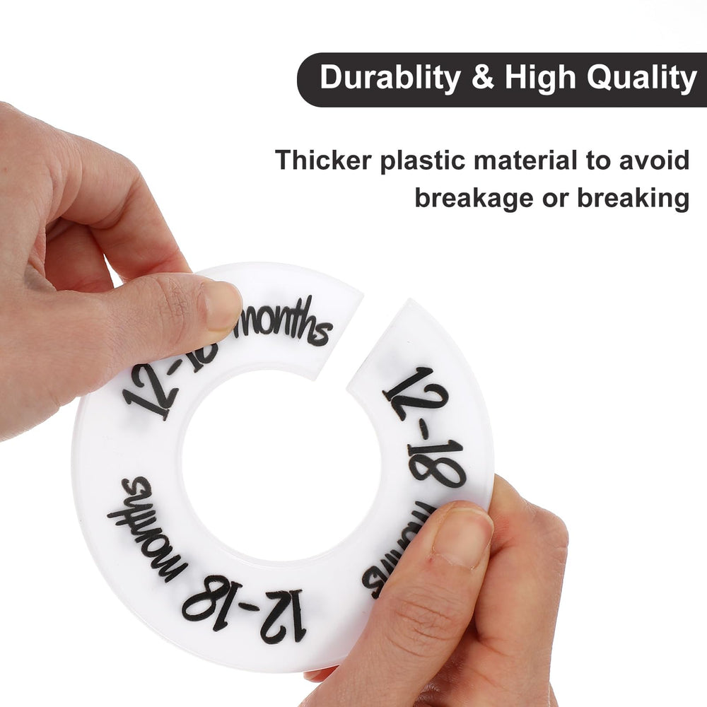 Heclia baby closet dividers gift-ready for baby showers and nurseries.