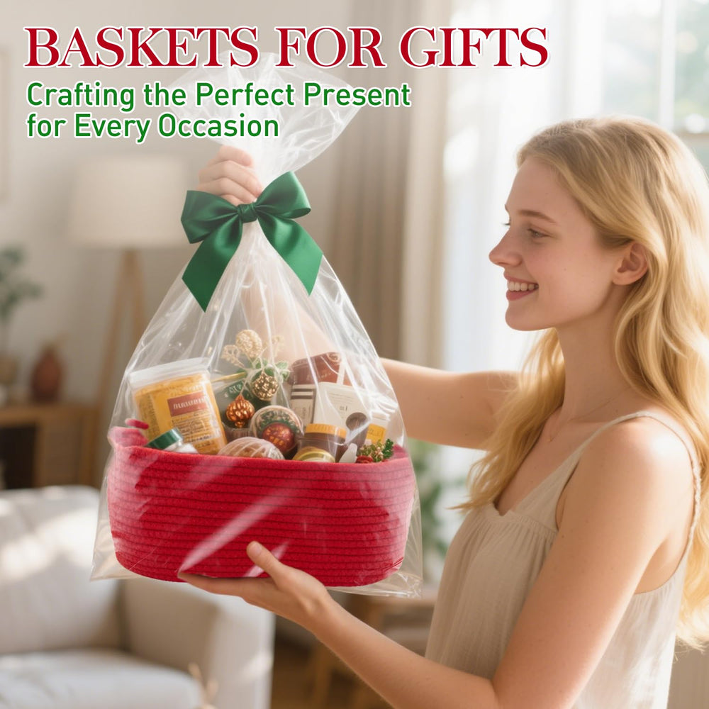 HADEEONG woven basket on shelf demonstrates easy-access organization and upright stability