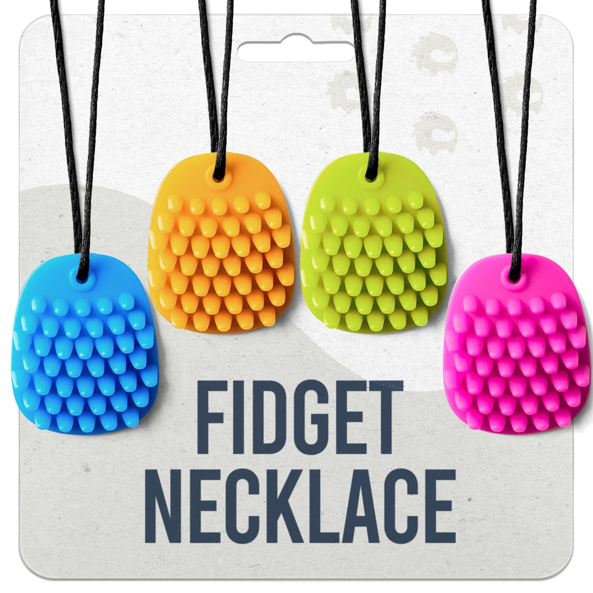 HedgeHog Health chewy necklace hero demonstrates soothing sensory relief for kids