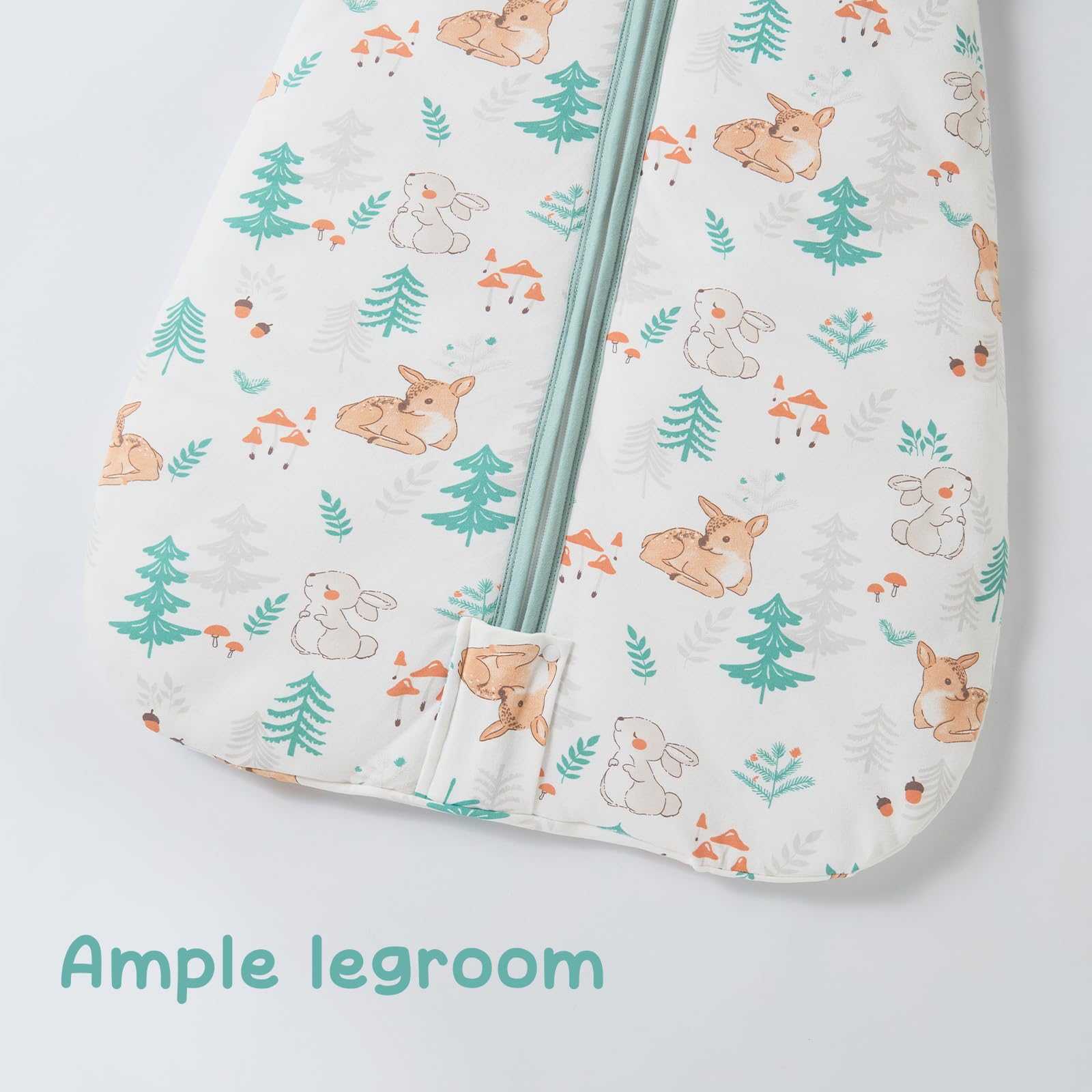 HEDSYOUHH deer-panda-ostrich pattern sleep sack adds cute, versatile style.