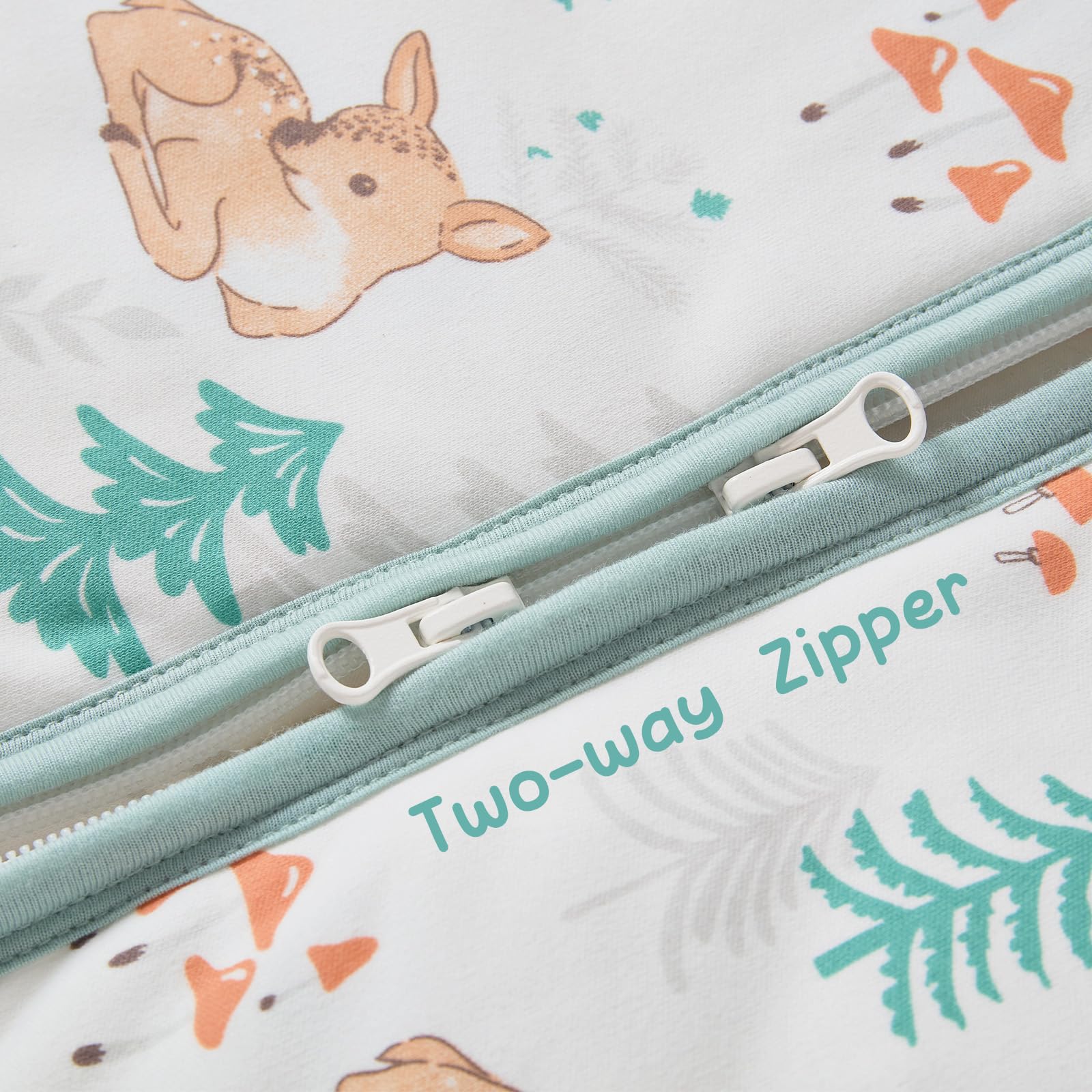HEDSYOUHH leopard-trees pattern sleep sack brings fun patterns to nightwear.