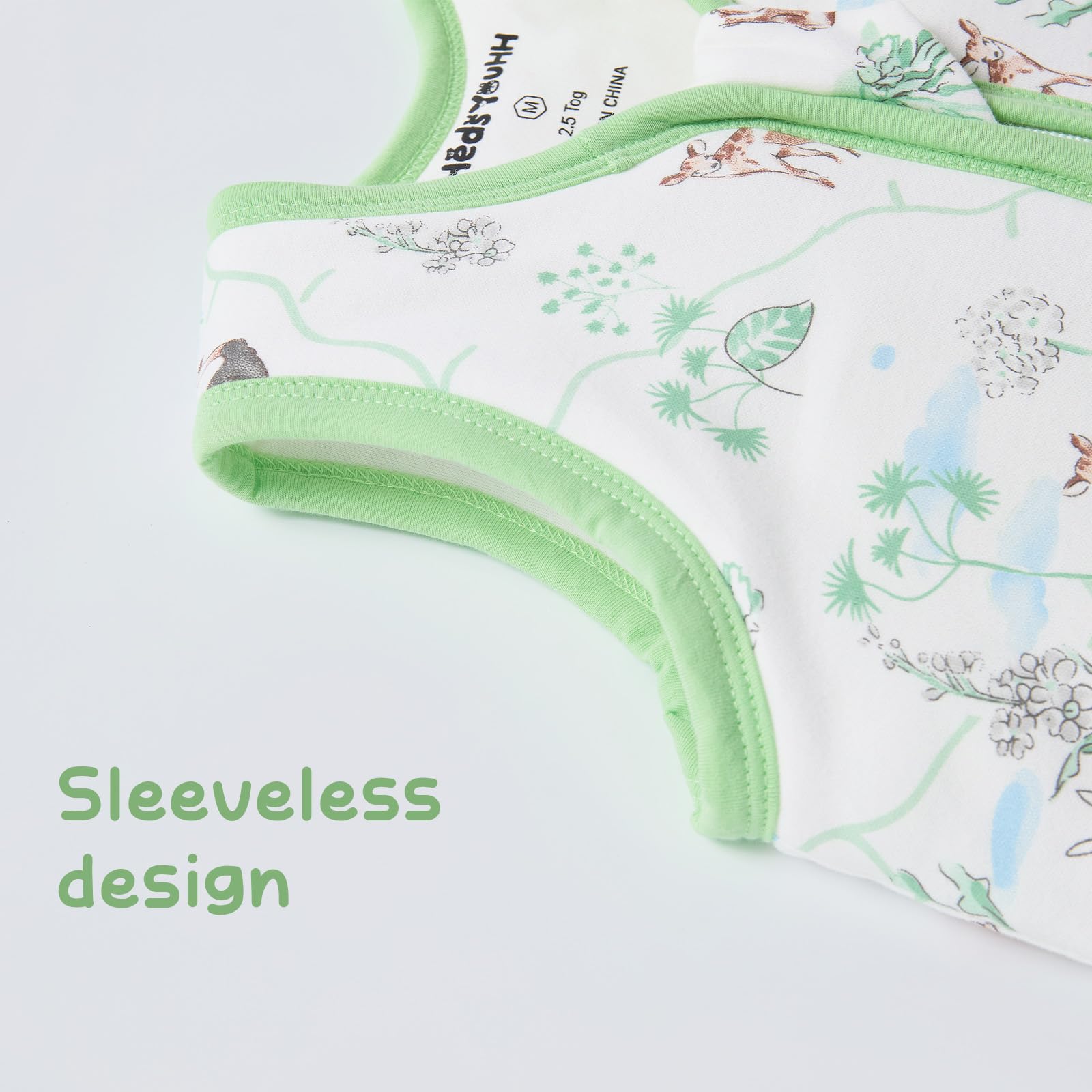 HEDSYOUHH sleep sack pattern Deer Rabbit Trees adds whimsy to bedtime