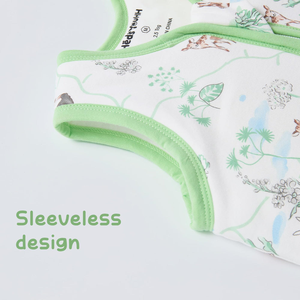 HEDSYOUHH sleep sack pattern Deer Rabbit Trees adds whimsy to bedtime