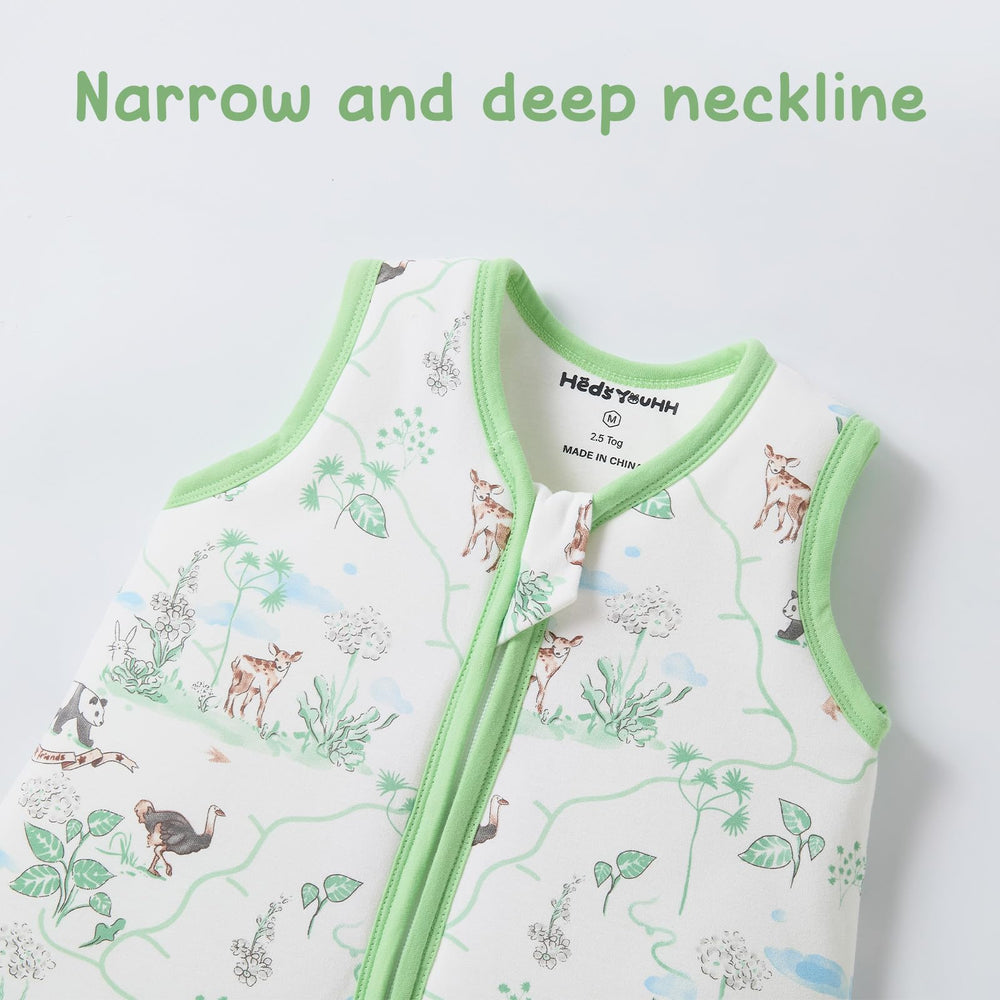 HEDSYOUHH sleeveless design keeps baby cool while allowing arm movement