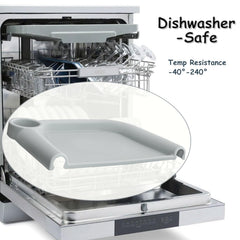 Heebabeys silicone baby dining tray gap-filling design blocks escapes keeping meals contained