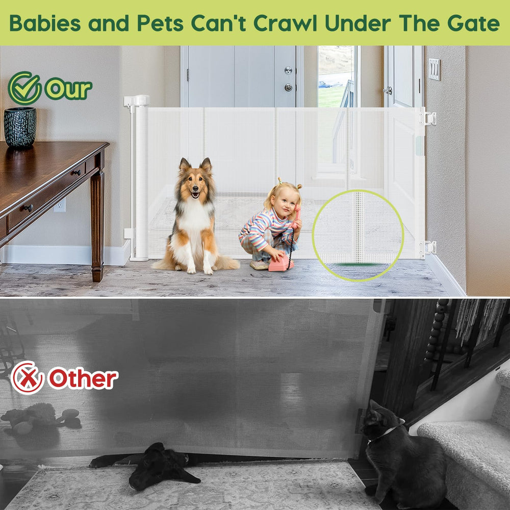 HEELALBABY 55inch-wide-doorway-gate fits spacious openings for flexible layouts