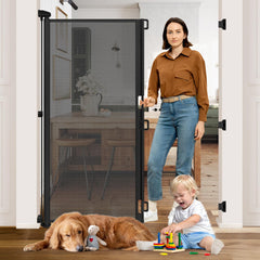 HEELALBABY 65-inch gate in doorway showing tall fit for wide openings