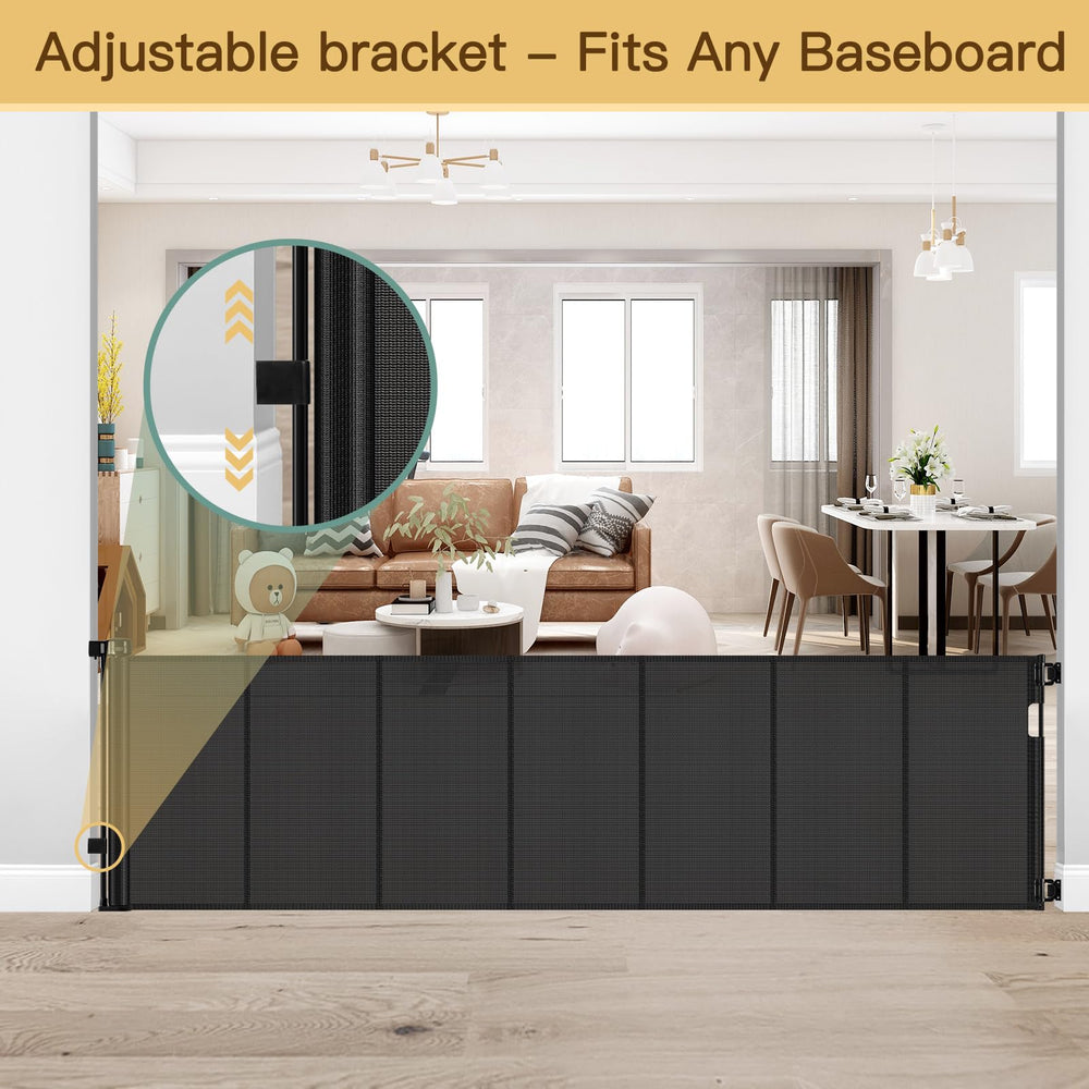 HEELALBABY adjustable baseboard bracket fits various baseboards for snug seal.