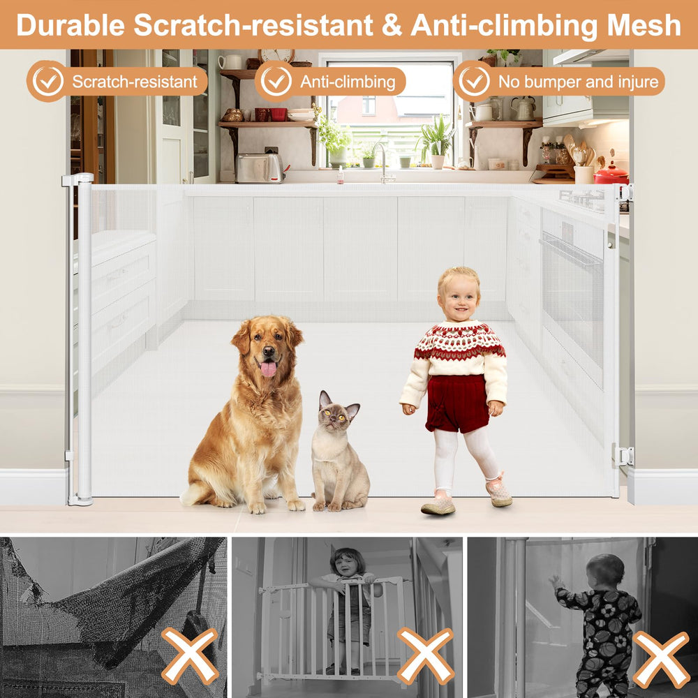 HEELALBABY baseboard-friendly fit minimizes gaps under the gate.