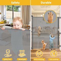 HEELALBABY durable anti-scratch mesh offers long-lasting use for pets and kids.