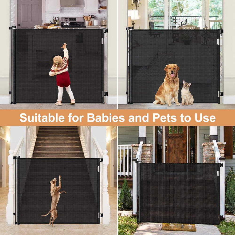 HEELALBABY gate in doorway with user opening it quickly