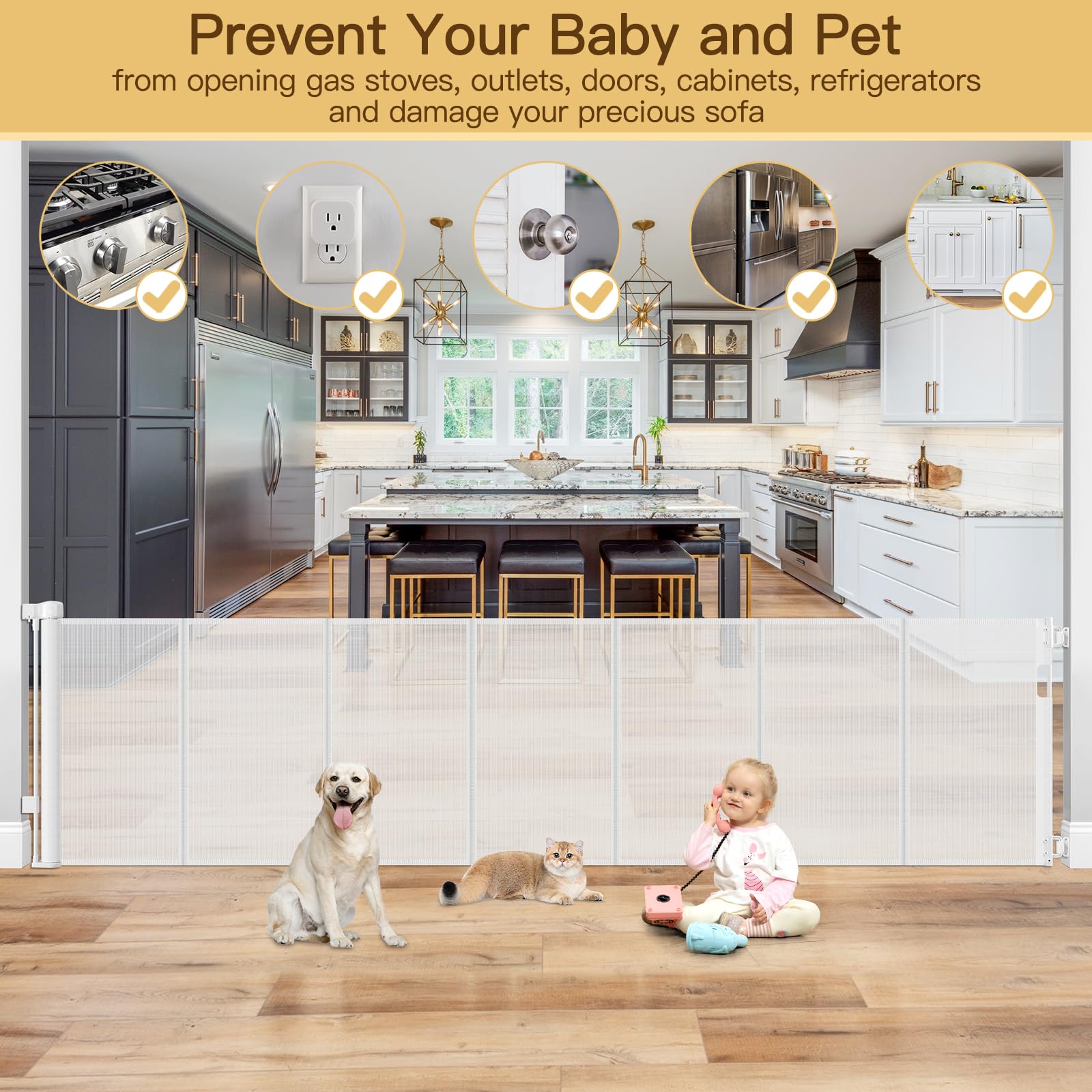 HEELALBABY gate outdoor-deck shows indoor-outdoor versatility for decks and patios.