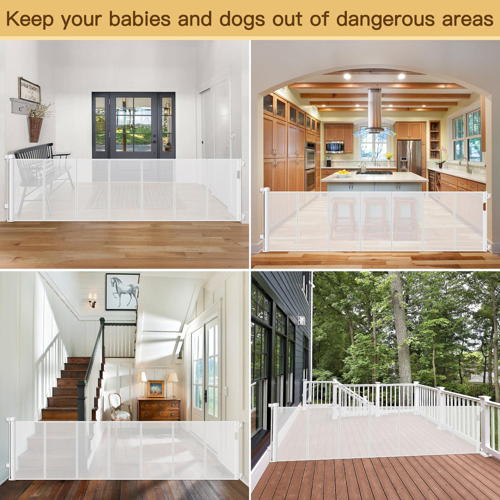 HEELALBABY gate scratch-resistant-mesh resists wear for busy households.