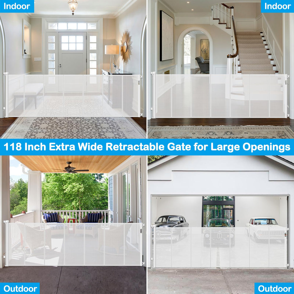 HEELALBABY indoor-outdoor use gate suits kitchens, patios, and entryways.
