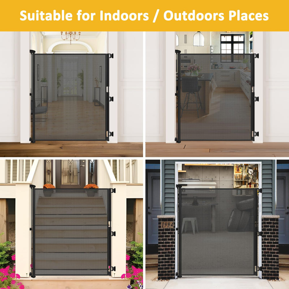 HEELALBABY gate works indoors and outdoors on decks and doorways