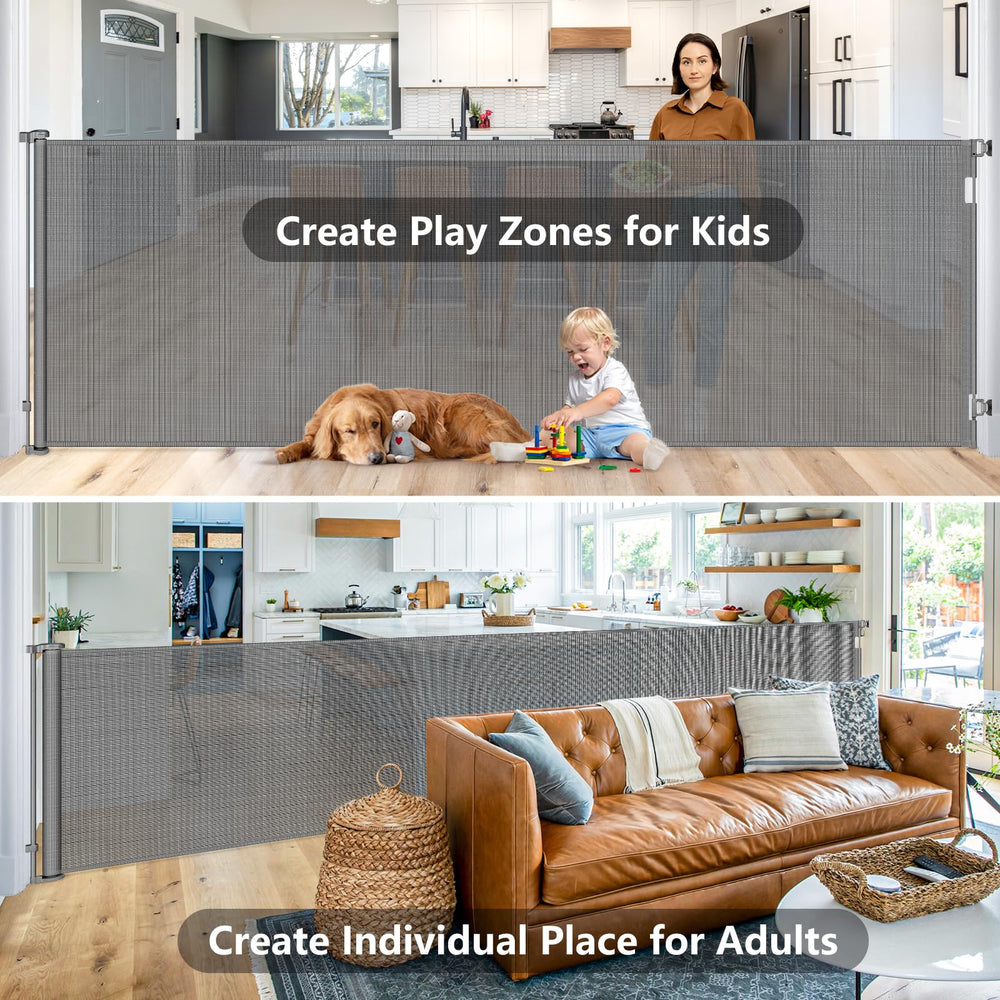HEELALBABY indoors-outdoors gate is versatile for bedrooms, kitchens, decks and more.