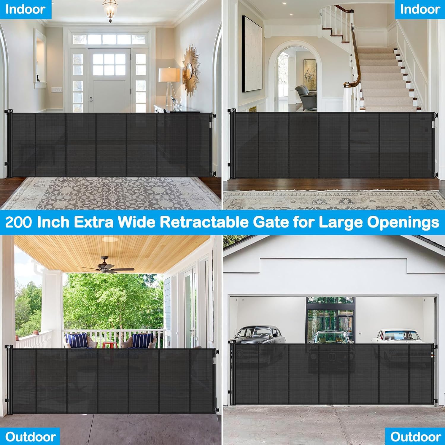 HEELALBABY gate design reduces tripping risk and makes vacuuming easier.
