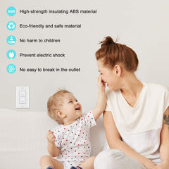 HEELALBABY outlet covers fit 3-prong outlets for universal safety